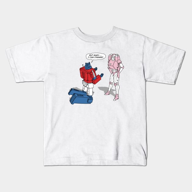 Optimus Prime Transformers Funny Parody Kids T-Shirt by Gammaray